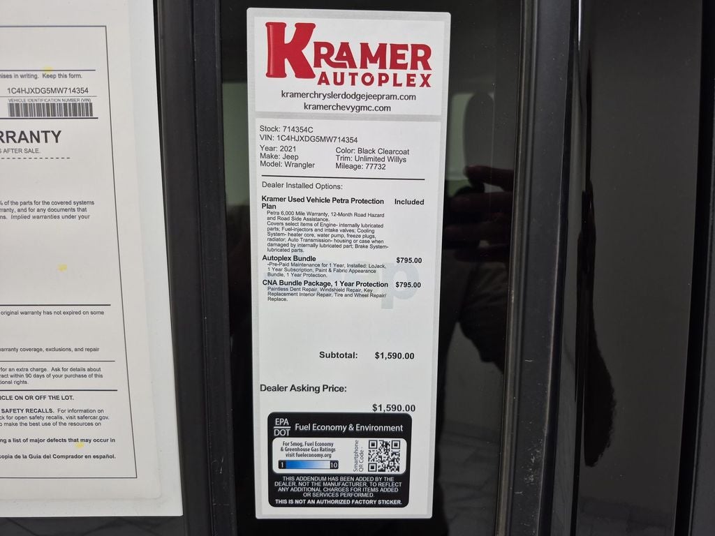 2021 Jeep Wrangler Unlimited Unlimited Willys