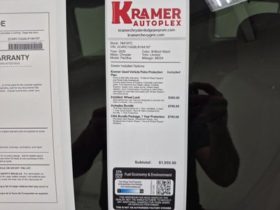 2020 Chrysler Pacifica Limited