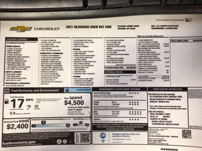 2021 Chevrolet Silverado 1500 RST