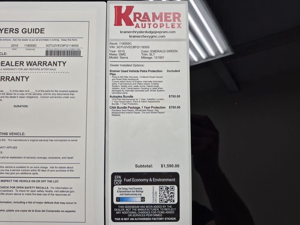 2015 GMC Sierra 1500 SLT