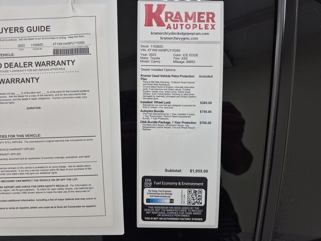 2023 Toyota Camry XSE