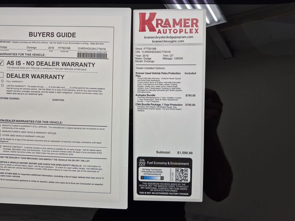 2019 Dodge Durango GT Plus