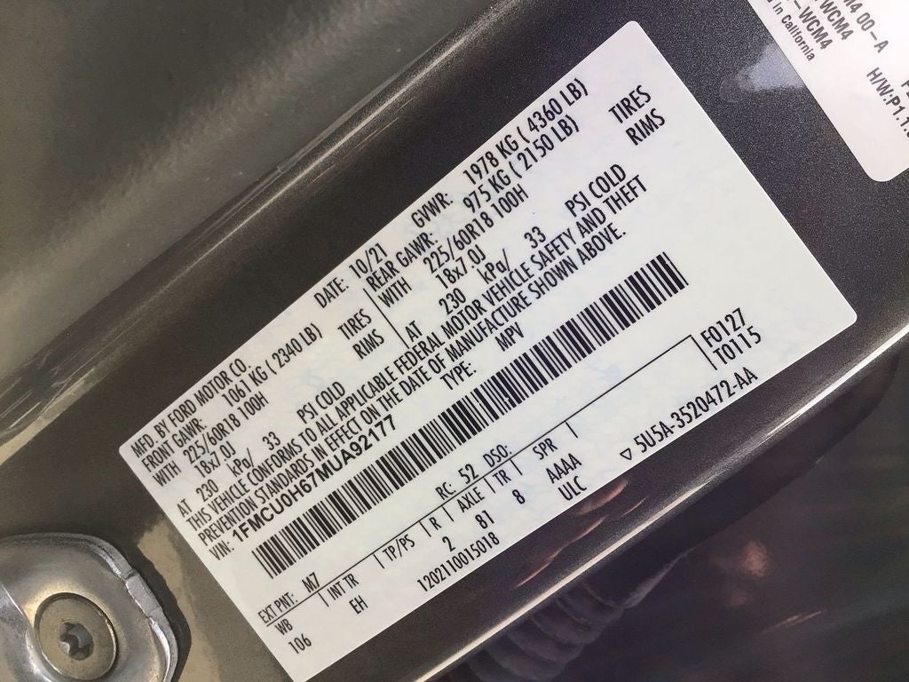 2021 Ford Escape SEL