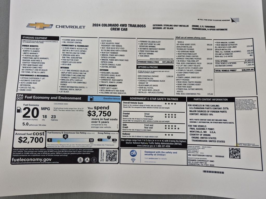 2024 Chevrolet Colorado Trail Boss