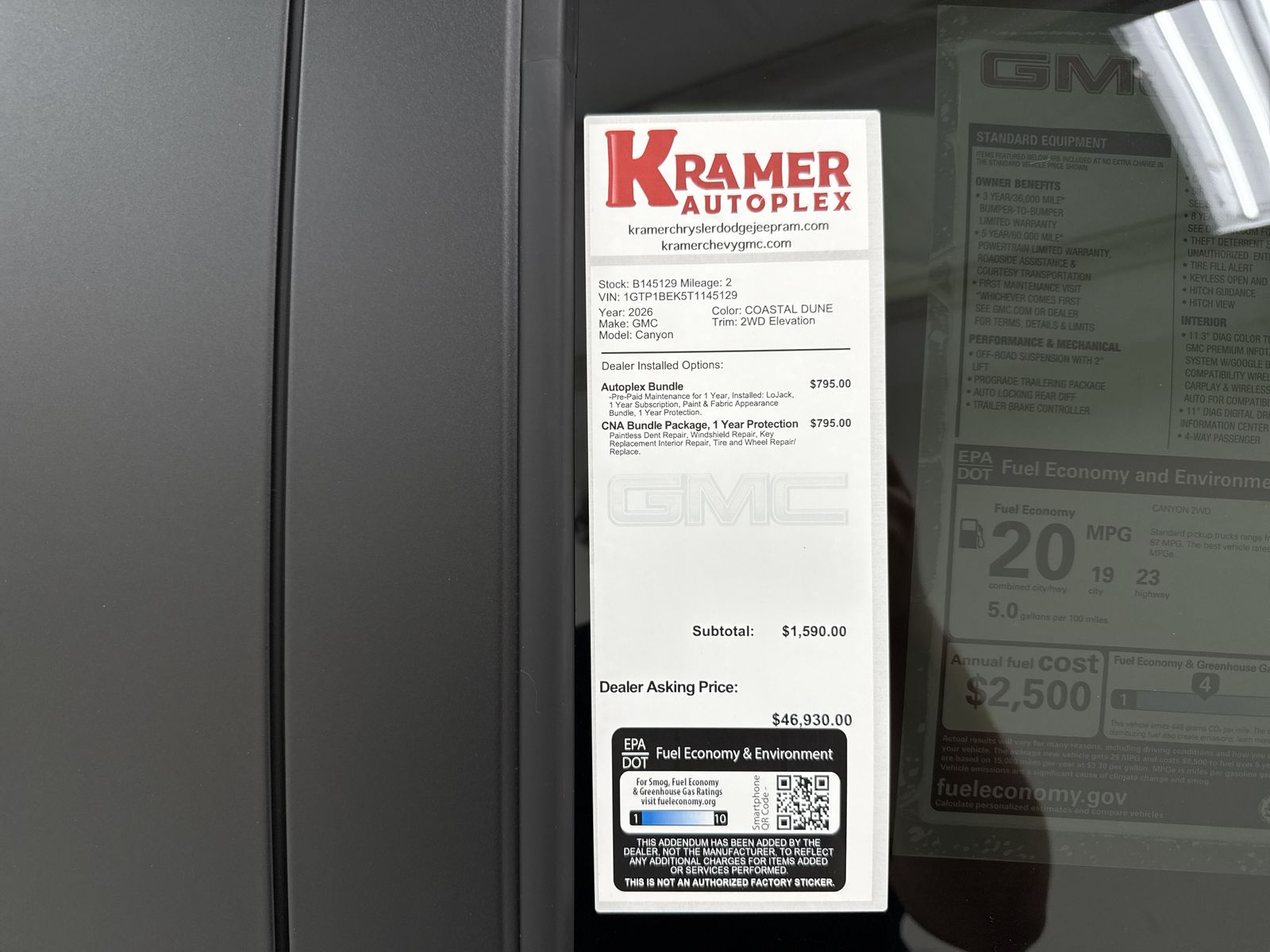 2026 GMC Canyon Elevation