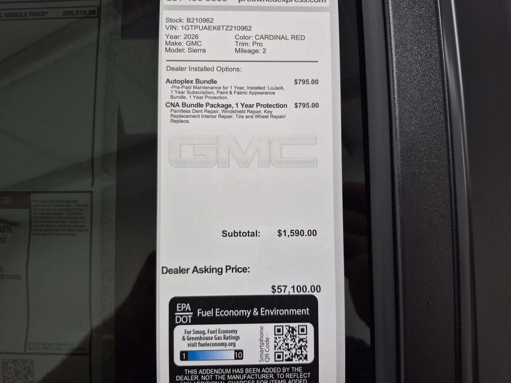 2026 GMC Sierra 1500 Pro