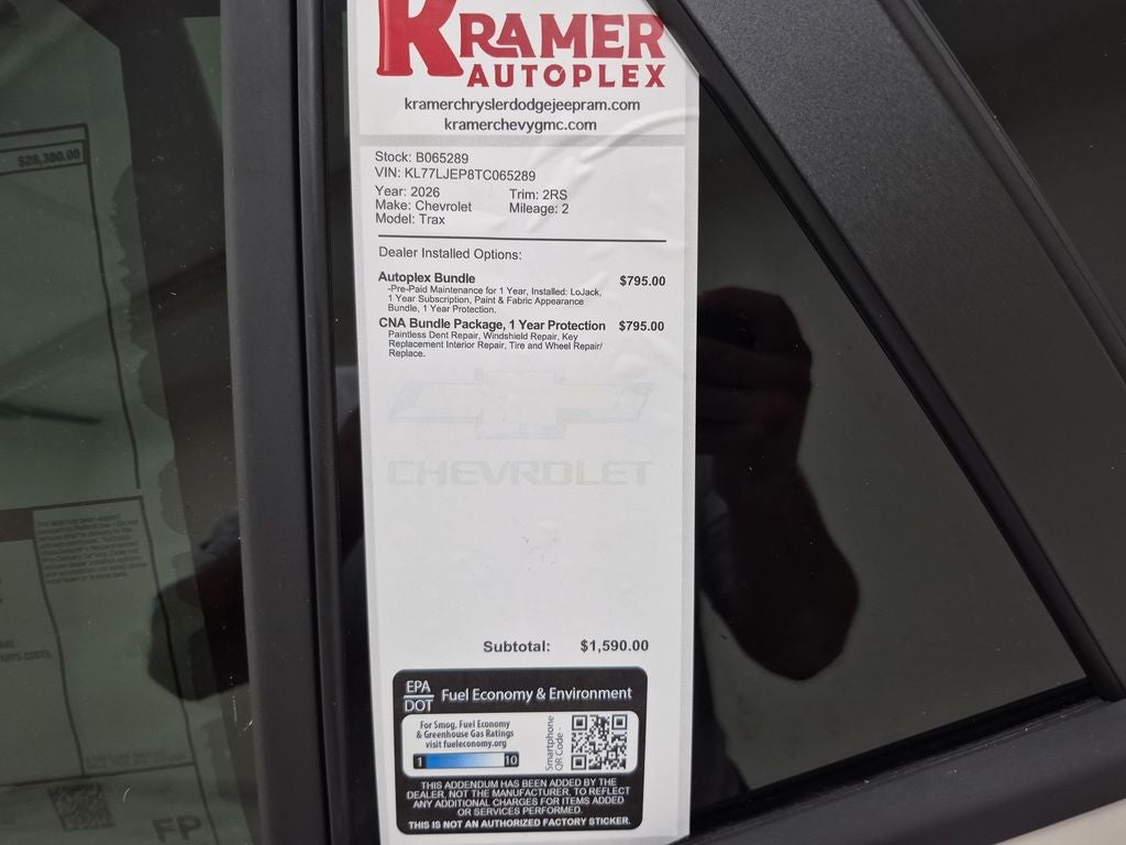 2026 Chevrolet Trax 2RS