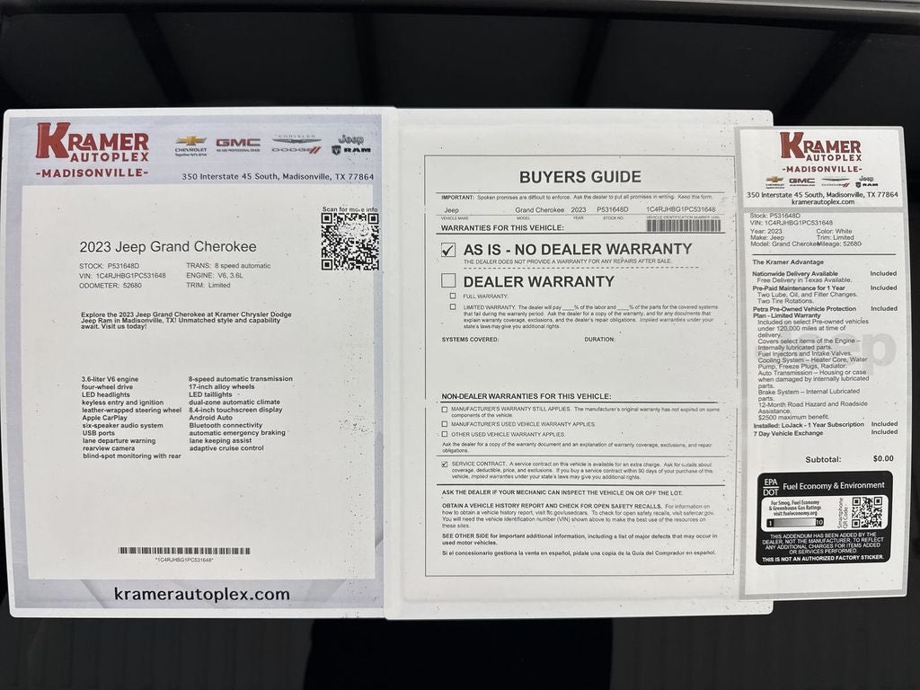 2023 Jeep Grand Cherokee Limited