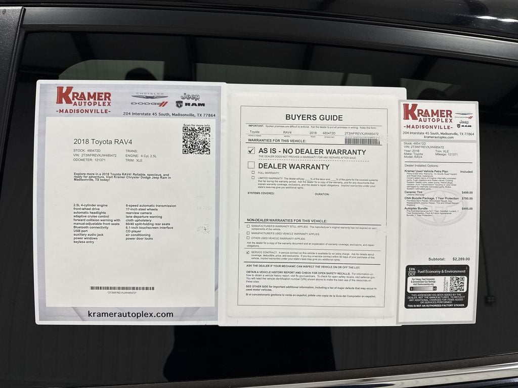 2018 Toyota RAV4 XLE