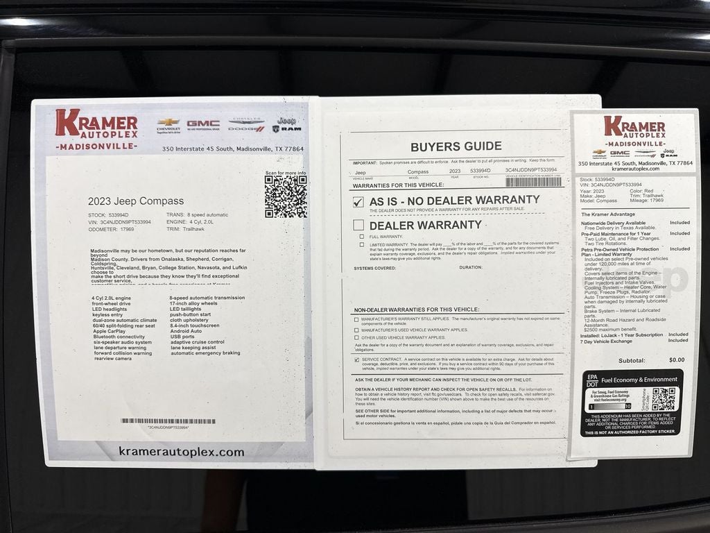 2023 Jeep Compass Trailhawk
