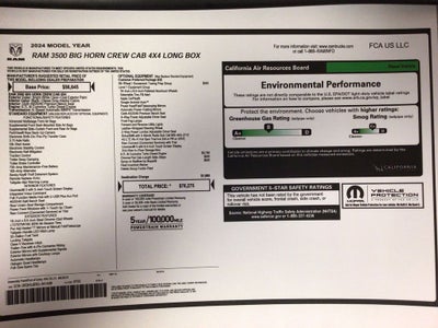 2024 RAM 3500 Big Horn Crew Cab 4x4 8' Box
