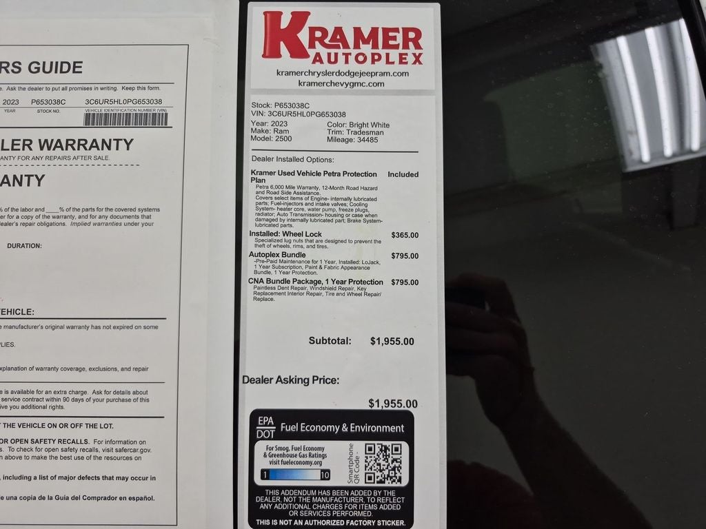 2023 RAM 2500 Tradesman Crew Cab 4x4 8' Box