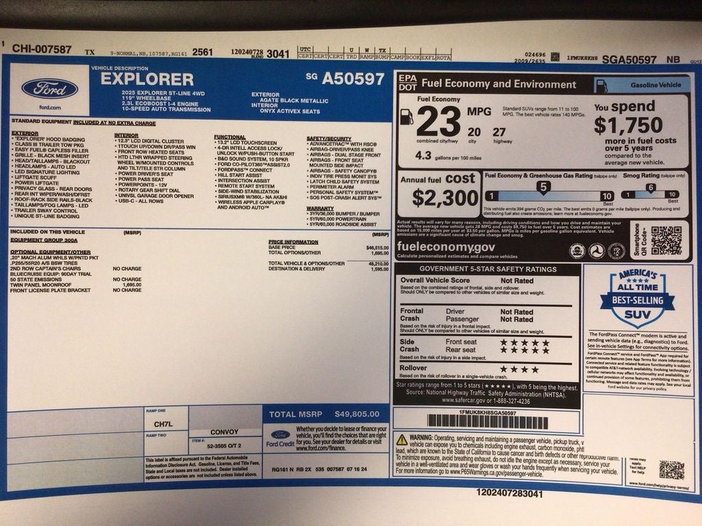 2025 Ford Explorer ST-Line