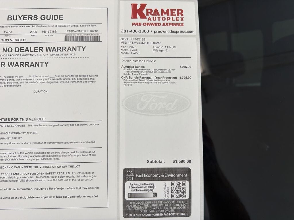 2026 Ford Super Duty F-450 DRW XL