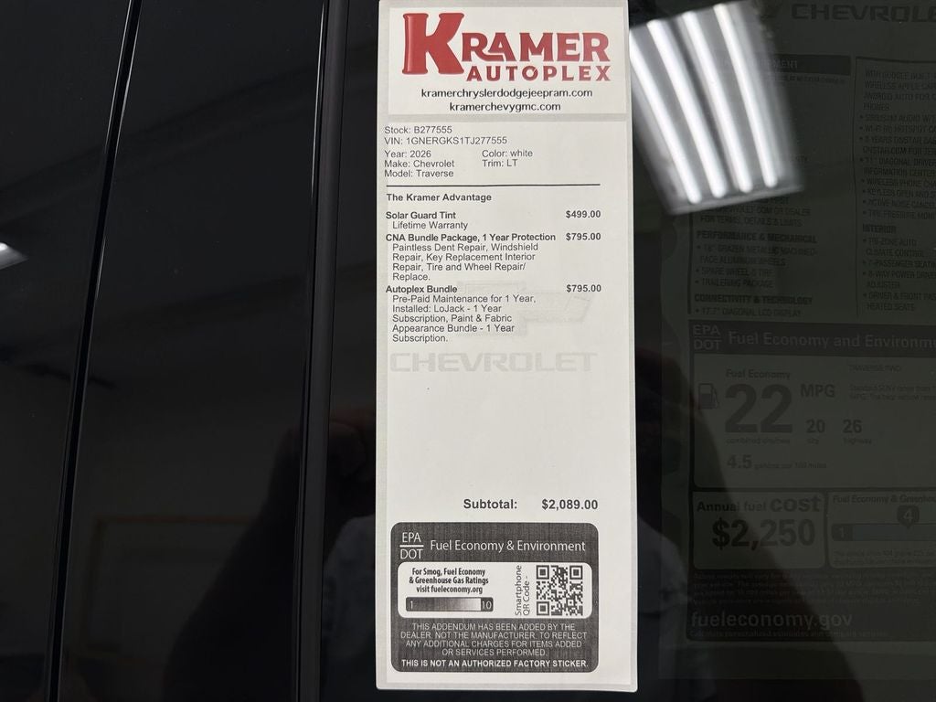 2026 Chevrolet Traverse LT