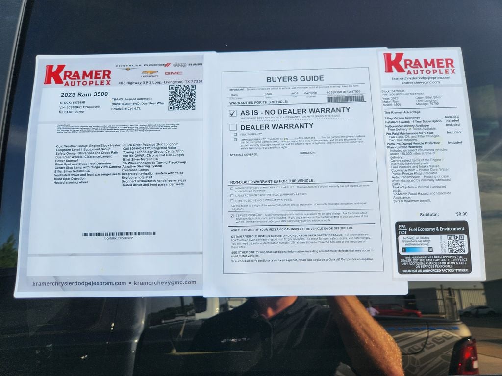 2023 RAM 3500 Limited Longhorn Crew Cab 4x4 8' Box
