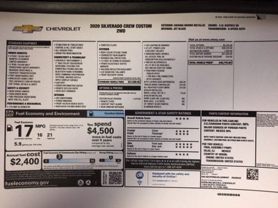 2020 Chevrolet Silverado 1500 Custom
