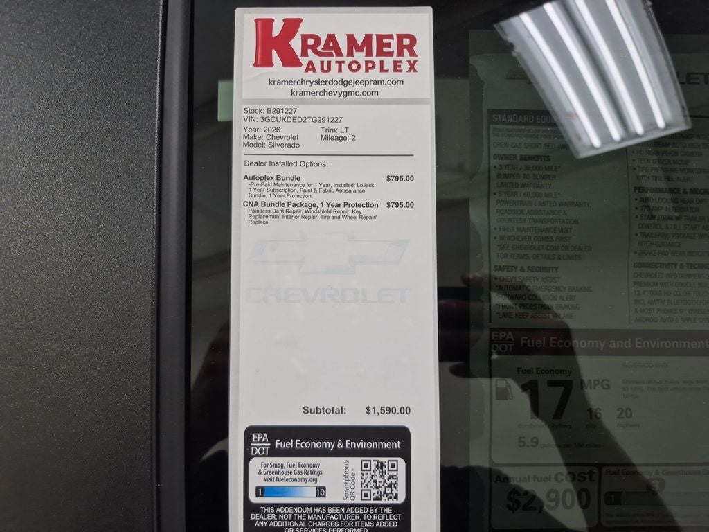 2026 Chevrolet Silverado 1500 LT