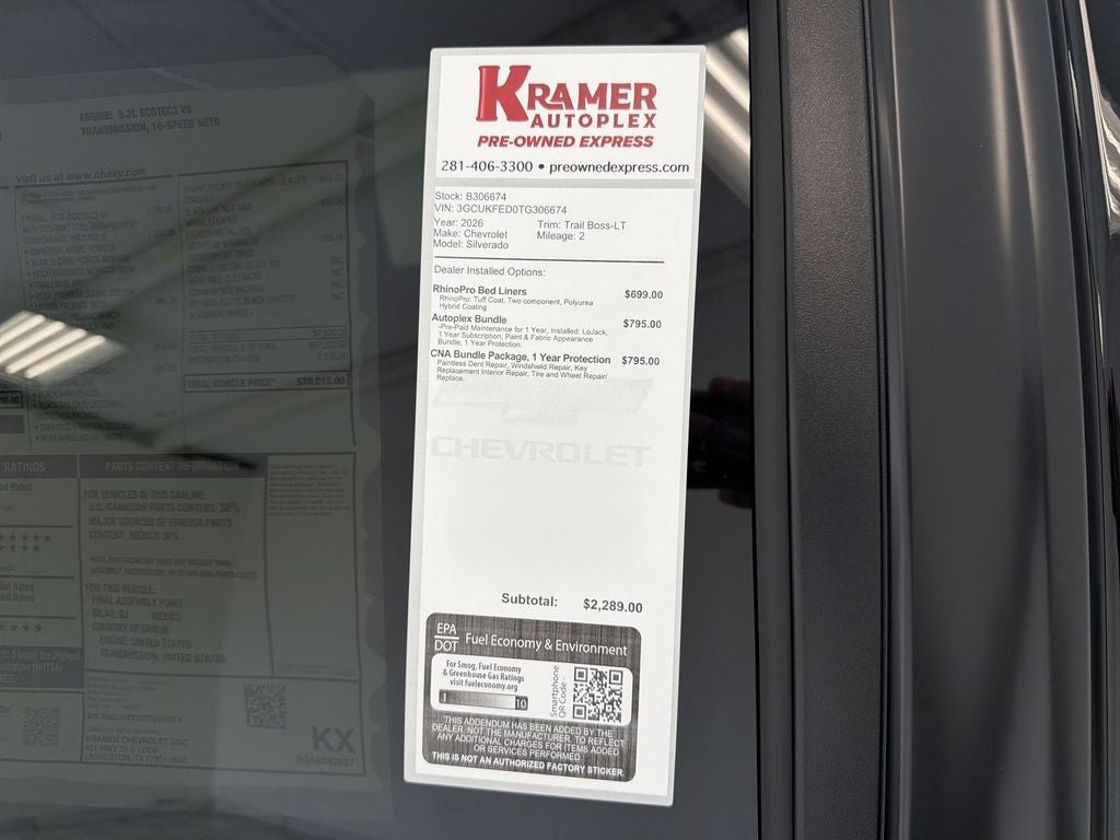 2026 Chevrolet Silverado 1500 LT Trail Boss