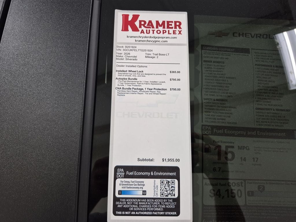 2026 Chevrolet Silverado 1500 LT Trail Boss