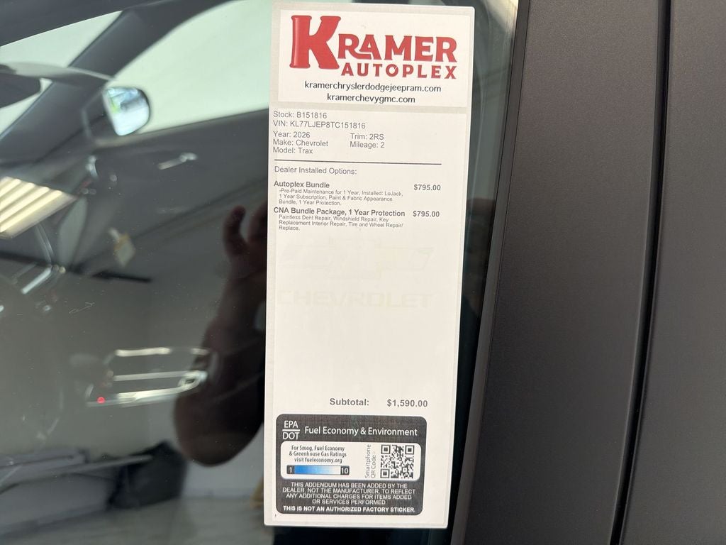 2026 Chevrolet Trax 2RS