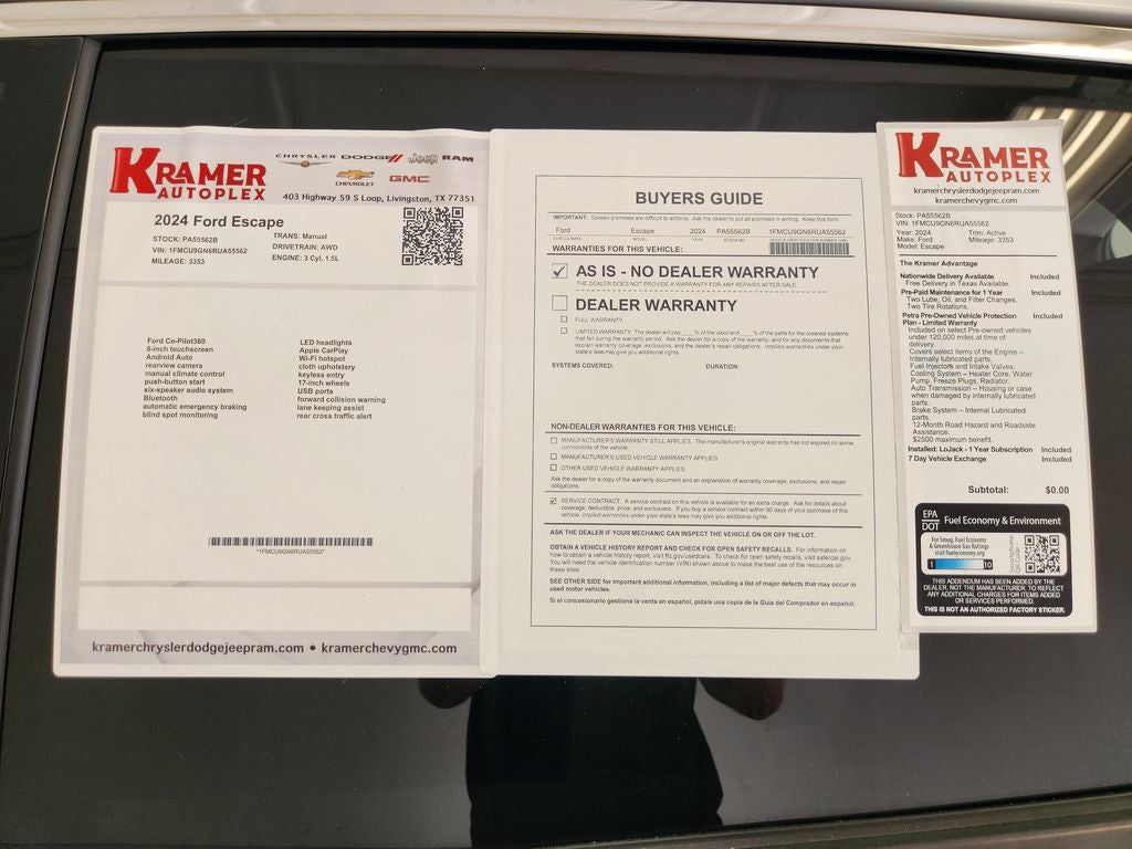 2024 Ford Escape Active