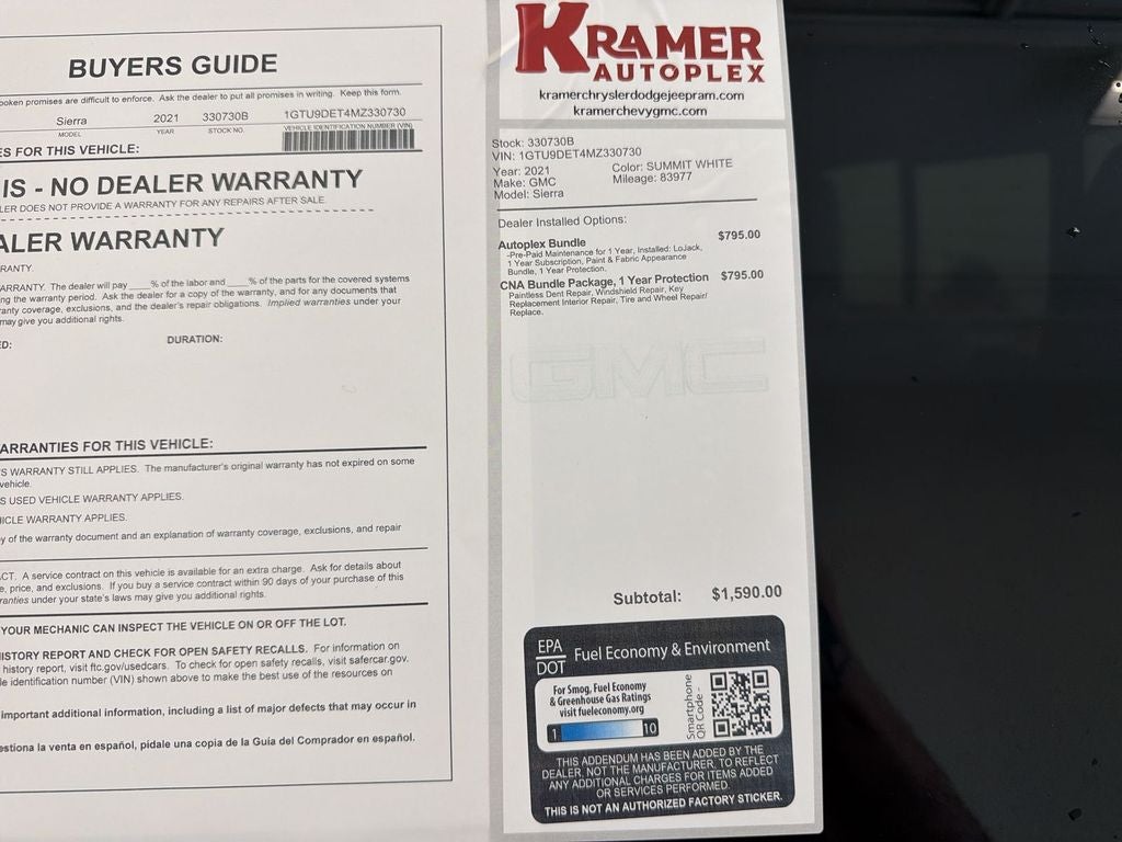 2021 GMC Sierra 1500 SLT