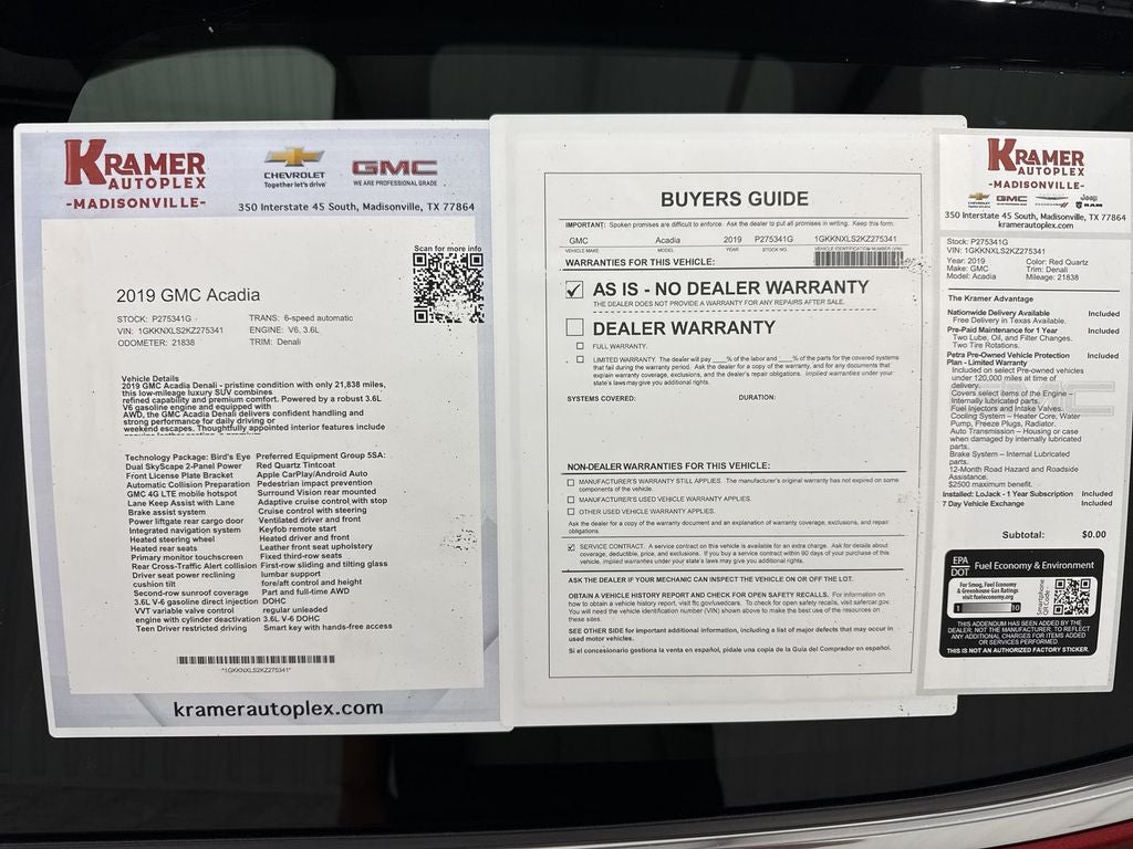 2019 GMC Acadia Denali