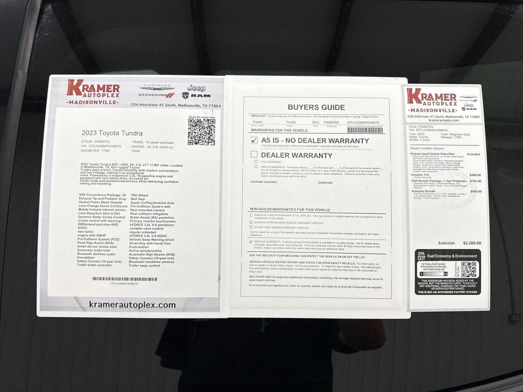 2023 Toyota Tundra SR5
