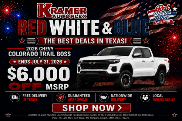 Kramer Chevy Livingston July Incentives