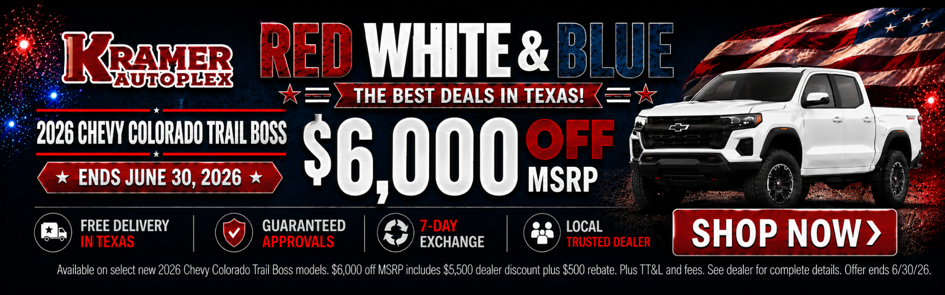 Kramer Chevy Livingston June Incentives
