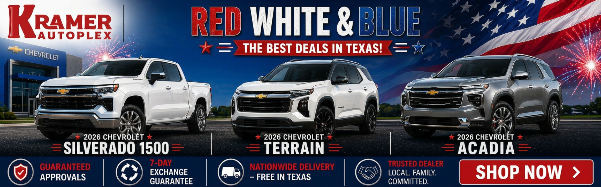 Kramer Chevrolet Livingston May Incentives