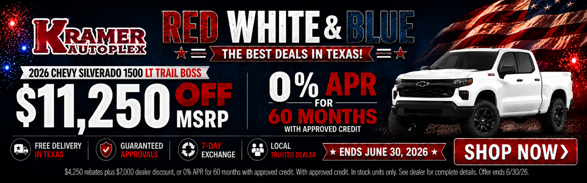 Kramer Chevy Livingston June Incentives